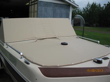 tan boat cover